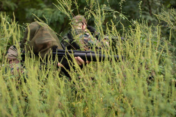 istock Hiding In Grass And Guarding Area 1058805540
