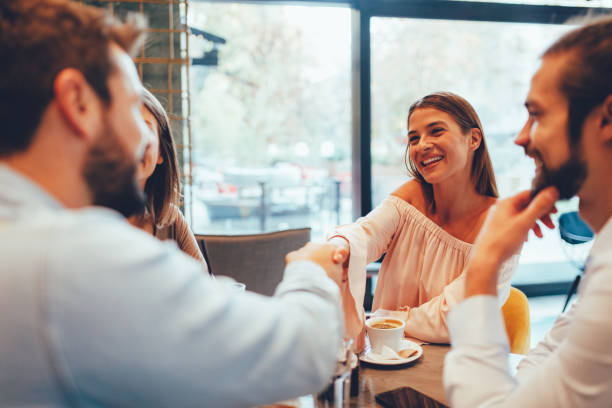 istock Friends hang out in a cafe 1058811380