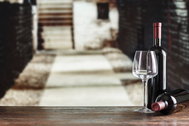 istock red wine in glasses in the cellar, wine tasting 1058815168
