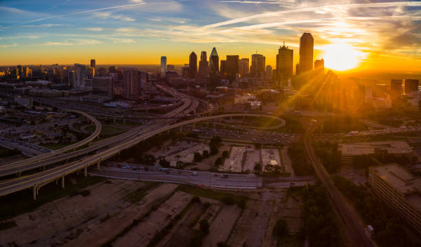 istock Massove growth and development above Dallas Texas sunrise 1058816016