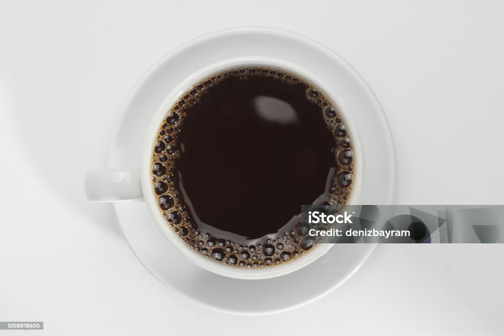 Coffee cup concept Above Stock Photo