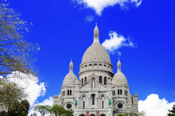 Sacre cour, Paris - foto de acervo