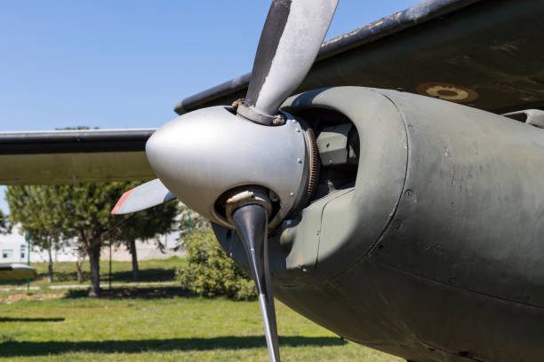 istock The propeller of an old plane shot 1058824052