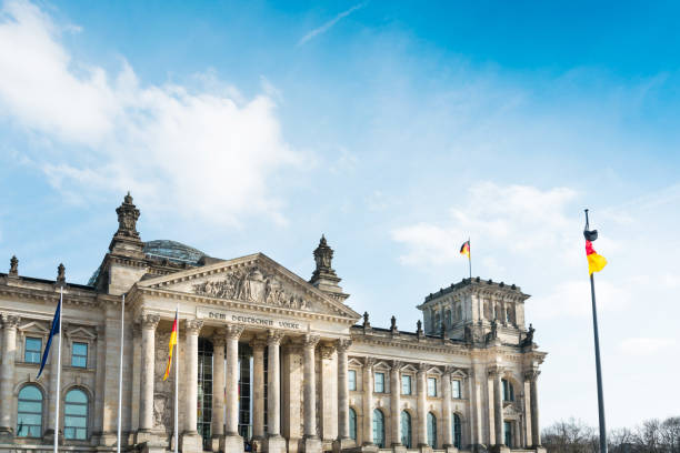 istock BERLIN, GERMANY- March 11, 2018 : Reichstag building is a historic edifice in Berlin, Germany 1058828758