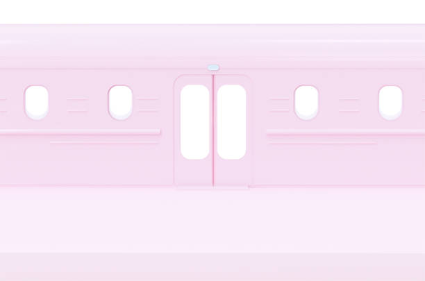 istock Cute pink and white cartoon subway.3d rendering commuter theme concept. 1058836890