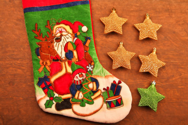 istock New year toy star wooden sharp table 1058837866