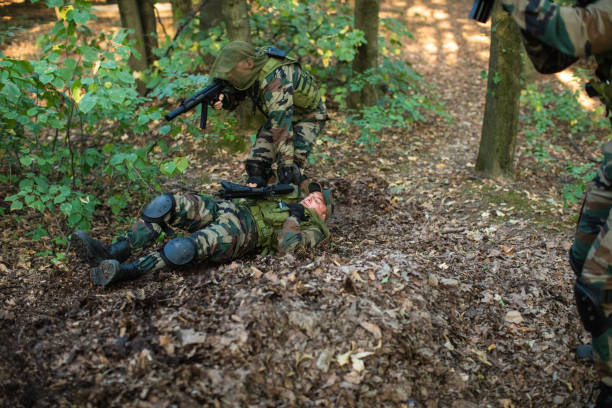 istock Special Army Unit Helping Injured Soldier 1058840664