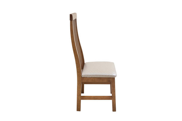 istock Wood chair. Object isolated of white background 1058852086
