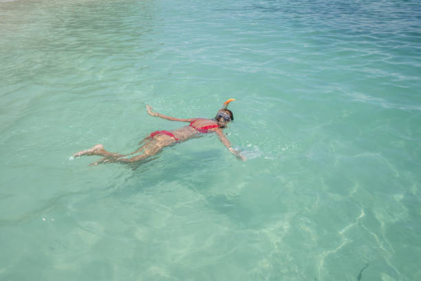istock Snorkelling girl in Thailand 1058852264