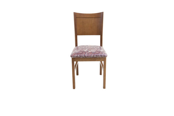 istock Wood chair. Object isolated of white background 1058852370