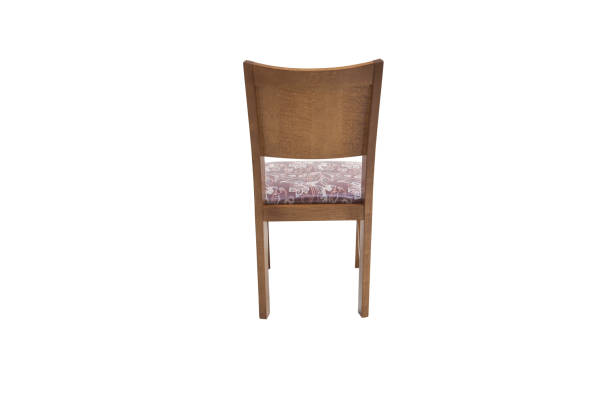 istock Wood chair. Object isolated of white background 1058852502