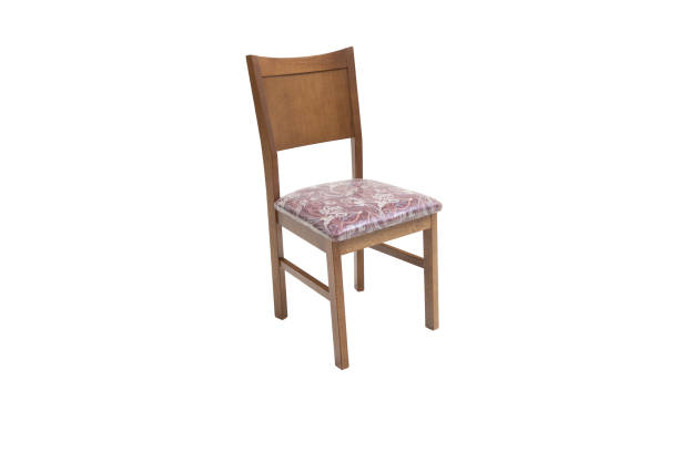 istock Wood chair. Object isolated of white background 1058853912