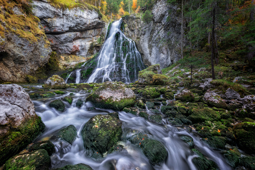 Austria, Europe, Famous Place, Forest, Gollinger Waterfall
