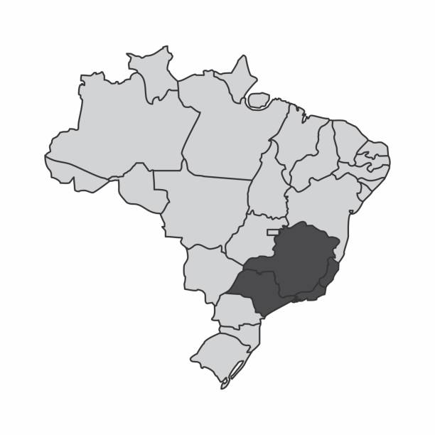 südosten von brasilien - southeastern region sao paulo state sao paulo brazil stock-grafiken, -clipart, -cartoons und -symbole
