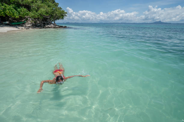 istock Snorkelling girl in Thailand 1058859384
