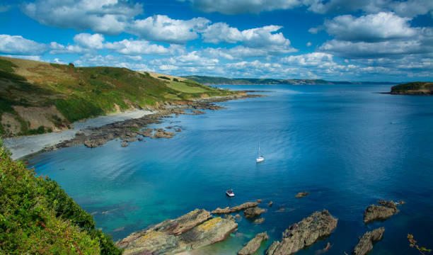 istock View over the bay, Cornish coastline in summer 1058863922