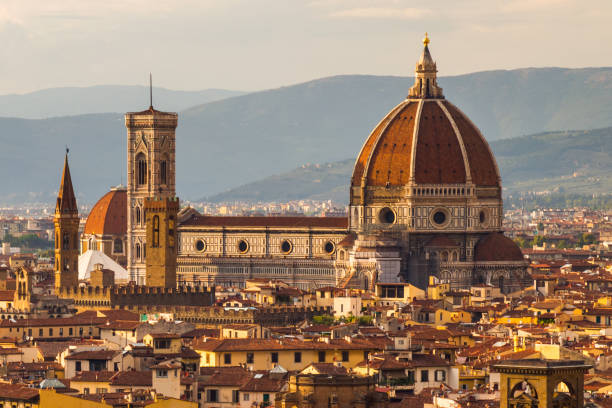 istock Sunset view of Florence with Duomo, Italy 1058867162
