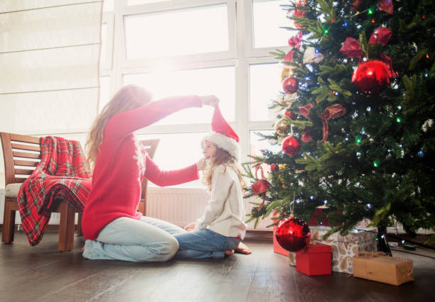 istock Family decoration christmas tree 1058867994