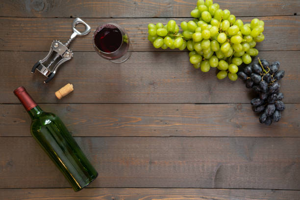 istock Red Wine with Cheese and grapes 1058880070