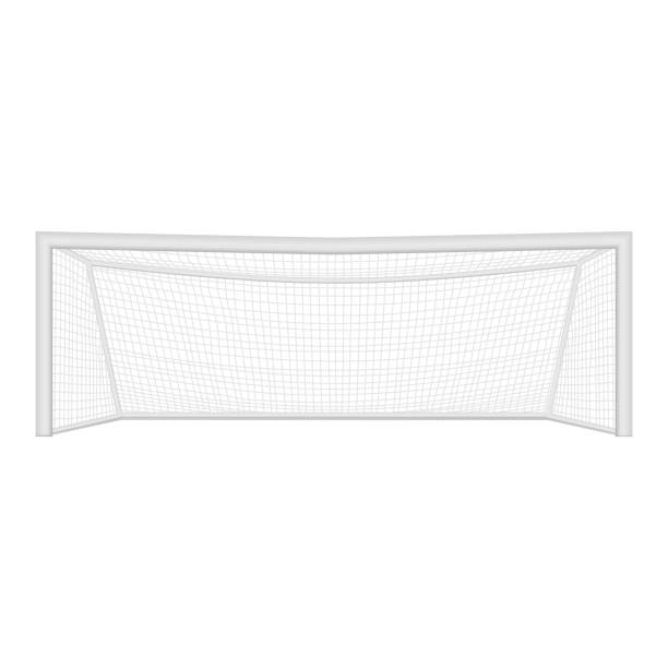 istock Realistic Detailed 3d Football Goal on a White Background. Vector 1058882604