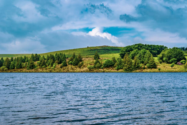 The village of Treeton viewed from Waverley Lakes.