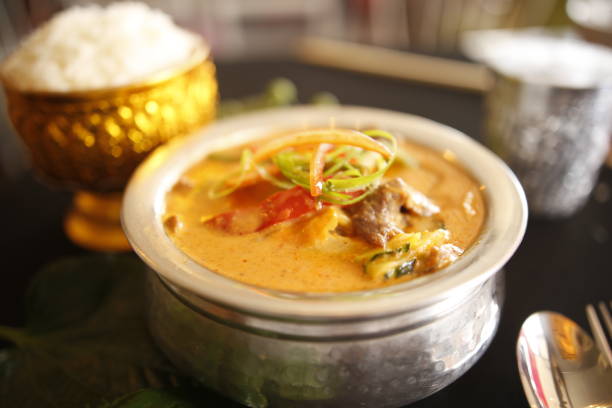 food of thailand2 - panang curry imagens e fotografias de stock