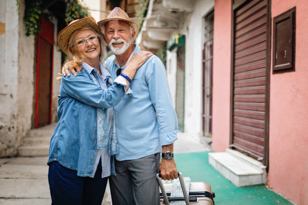 istock Married senior couple spending time together in love 1058904148