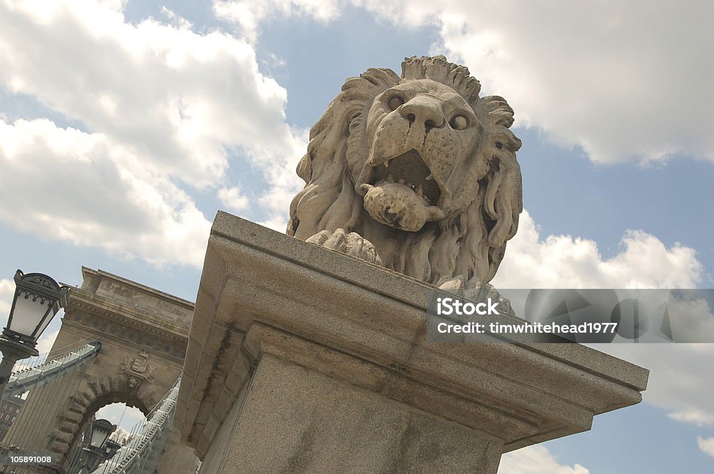 Ponte Chain em Budapeste, na Hungria - Foto de stock de Budapeste royalty-free