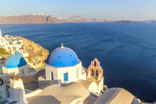 istock Church domes in Oia Santorini 1058922344