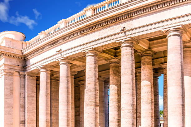 istock Many Columns Around Saint Peters Square 1058922814