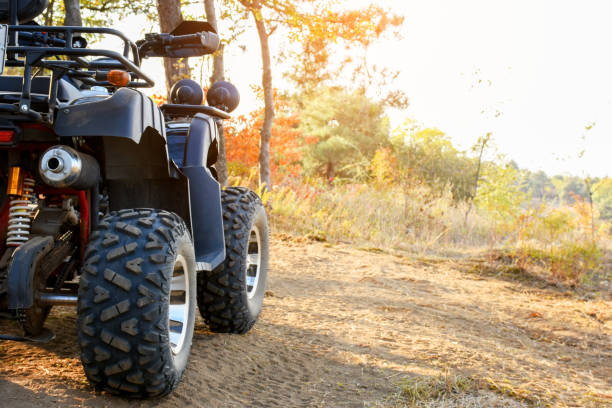 Four wheeler in the nature Four wheeler in the nature quadbike photos stock pictures, royalty-free photos & images