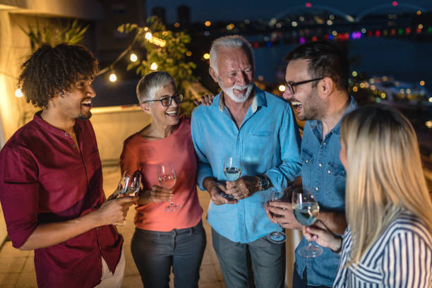 istock Group of friends telling stories and having fun 1058930774