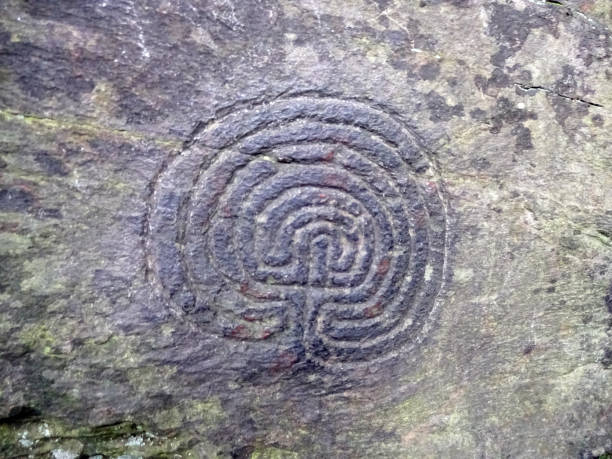 istock Labyrinth Rock Carvings, Rocky Valley, Cornwall 1058945114