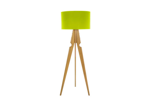 istock Decorative tripos standing light / FLOOR LAMP / LAMPSHADE isolated on white 1058946910