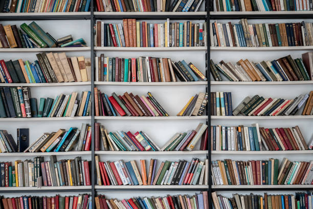 istock Books on a shelf at school library 1058967064
