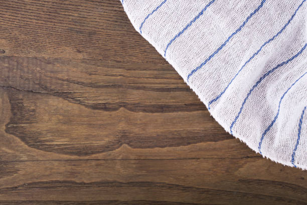 istock Napkin On Wooden Background 1058968604
