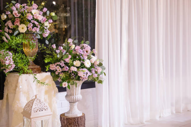 istock Flower compositions in wedding decoration 1058983384