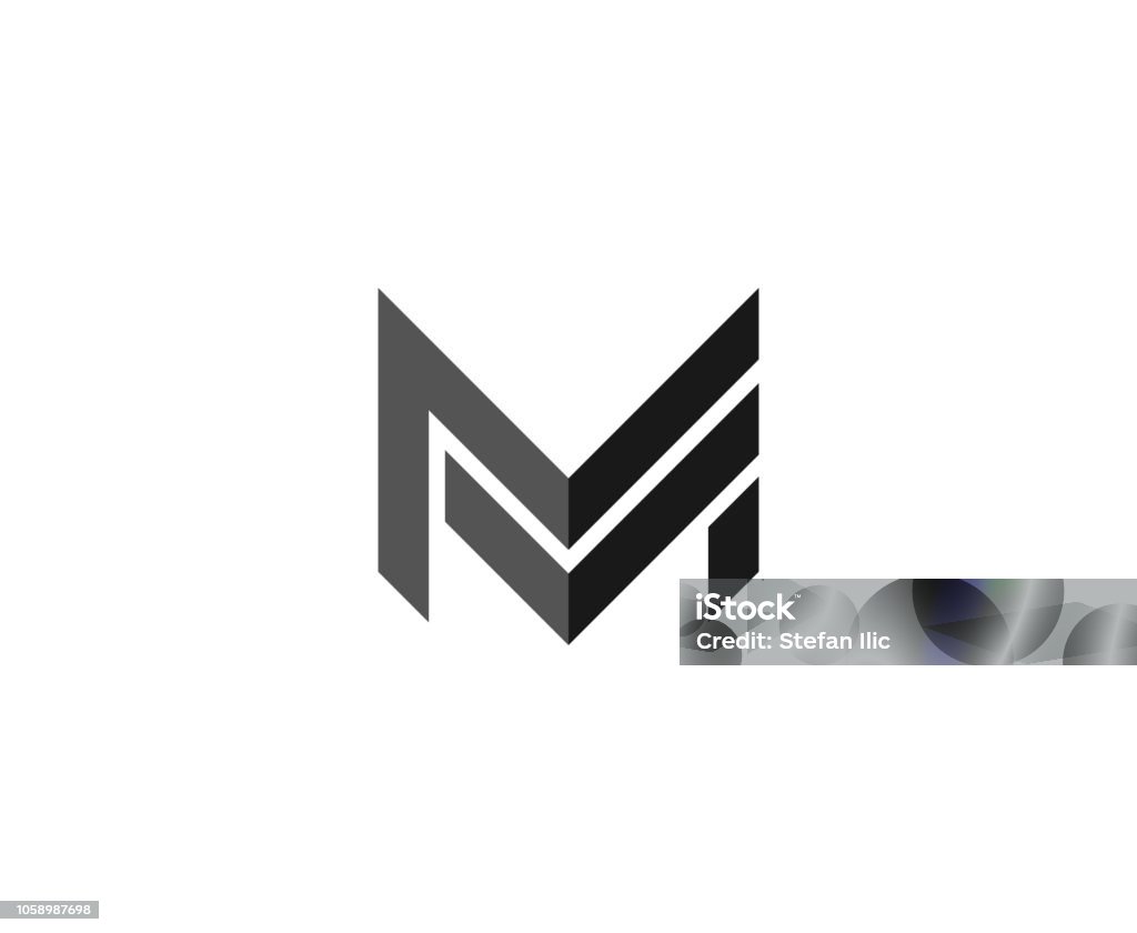 M icon This illustration/vector you can use for any purpose related to your business. Letter M stock vector