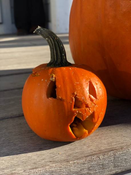 istock Carved Halloween Pumpkin 1058996484
