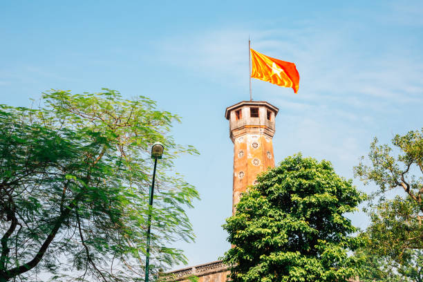 istock Hanoi flag tower in Hanoi, Vietnam 1059002030