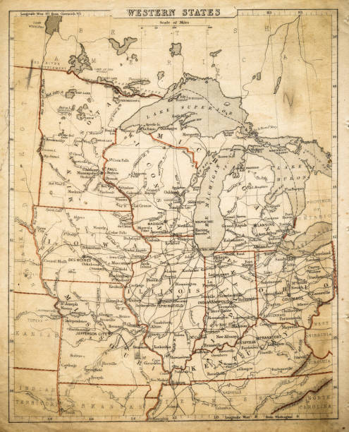 istock USA Western States map of 1869 1059012406