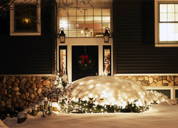 istock Winter holidays outdoor decoration background. 1059021934