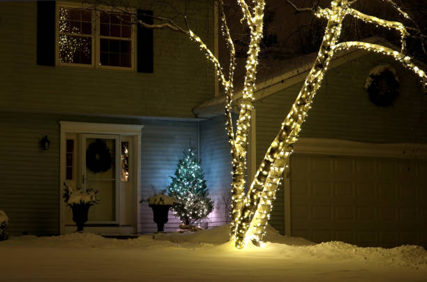 istock Winter holidays outdoor decoration background. 1059022152