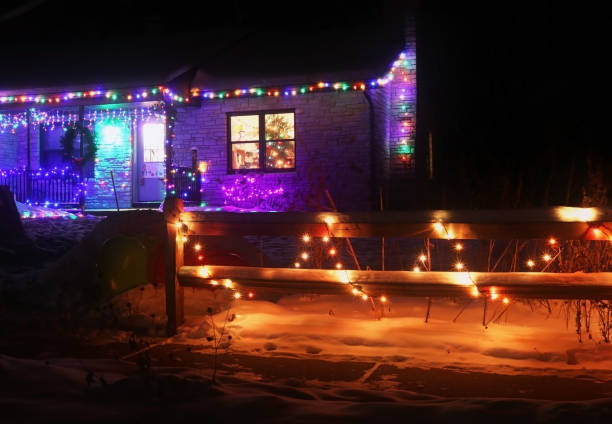 istock Winter holidays outdoor decoration background. 1059024684