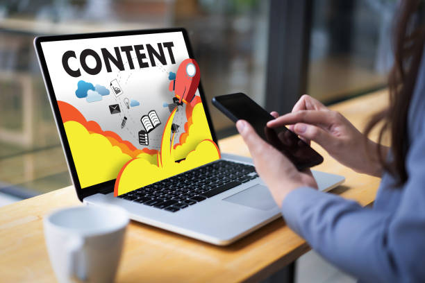 content marketing blog media publication information vision content concept - editorial asia thailand people foto e immagini stock