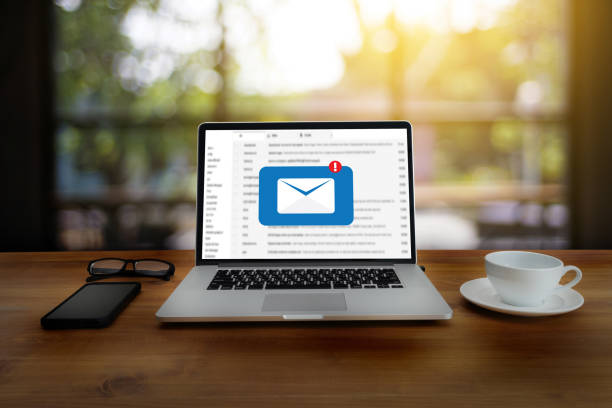 istock Mail Communication Connection message to mailing contacts phone Global Letters Concept 1059026236