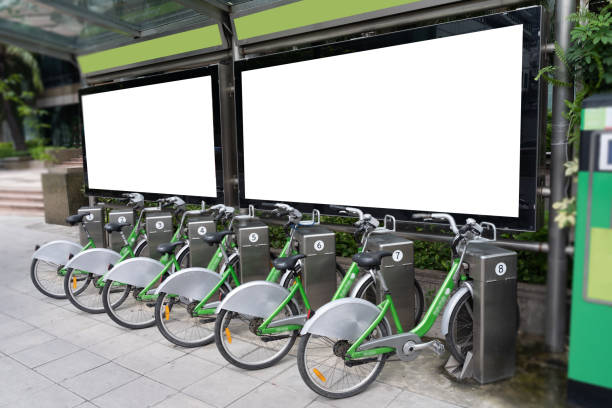 istock local smart bikes parked mobike Intelligent bike 1059026284