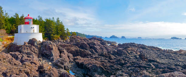 istock Panoramic view of the Amphitrite Lighthouse in Ucluelet, BC 1059031536
