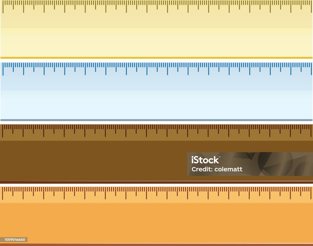 Various Ruler Names Set Of Different Ruler Stock Illustration - Download Image Now - Art ...