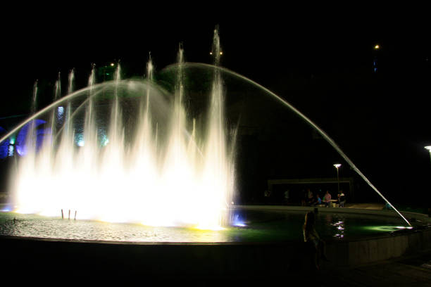 istock Singing fountain at Rike square Tbilisi at night 1059046962